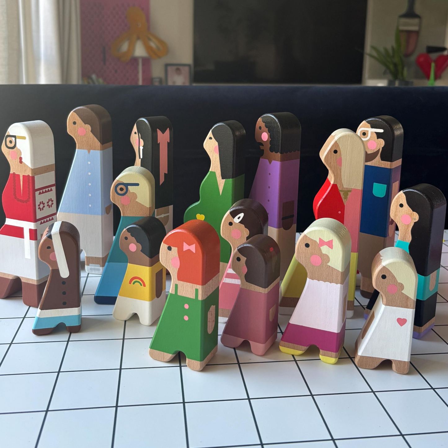 Unique wedding gift for couple, Personalized wooden figurines