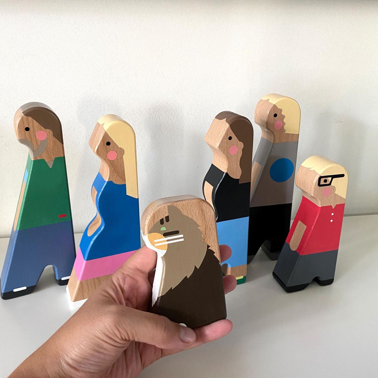 Unique wedding gift for couple, Personalized wooden figurines