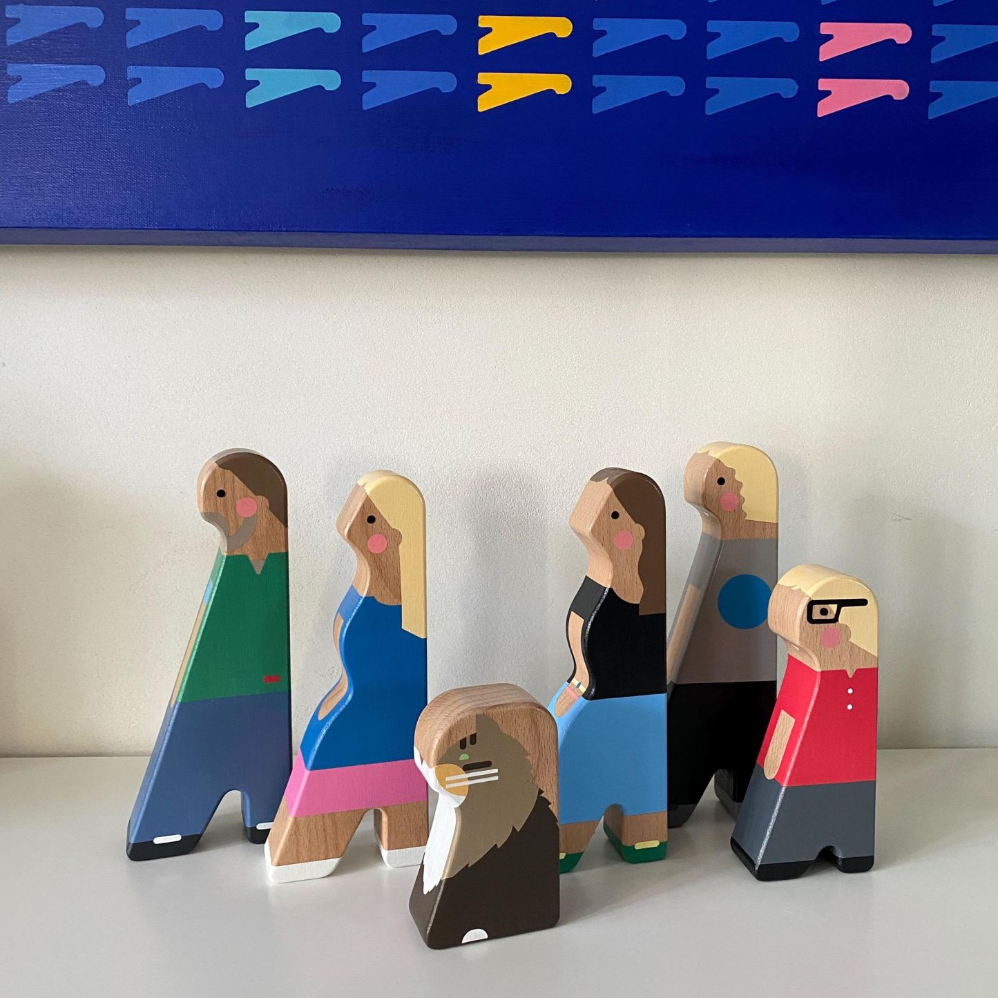 Unique wedding gift for couple, Personalized wooden figurines