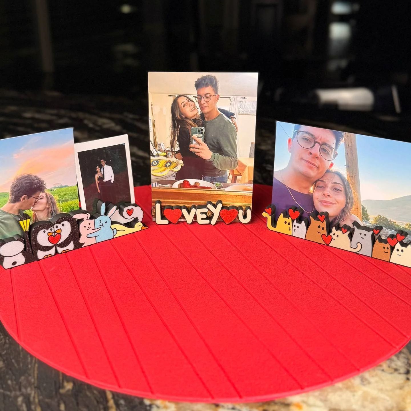 Fridge Photo Sticker Photo Frame Desk Decor Gift for Couples