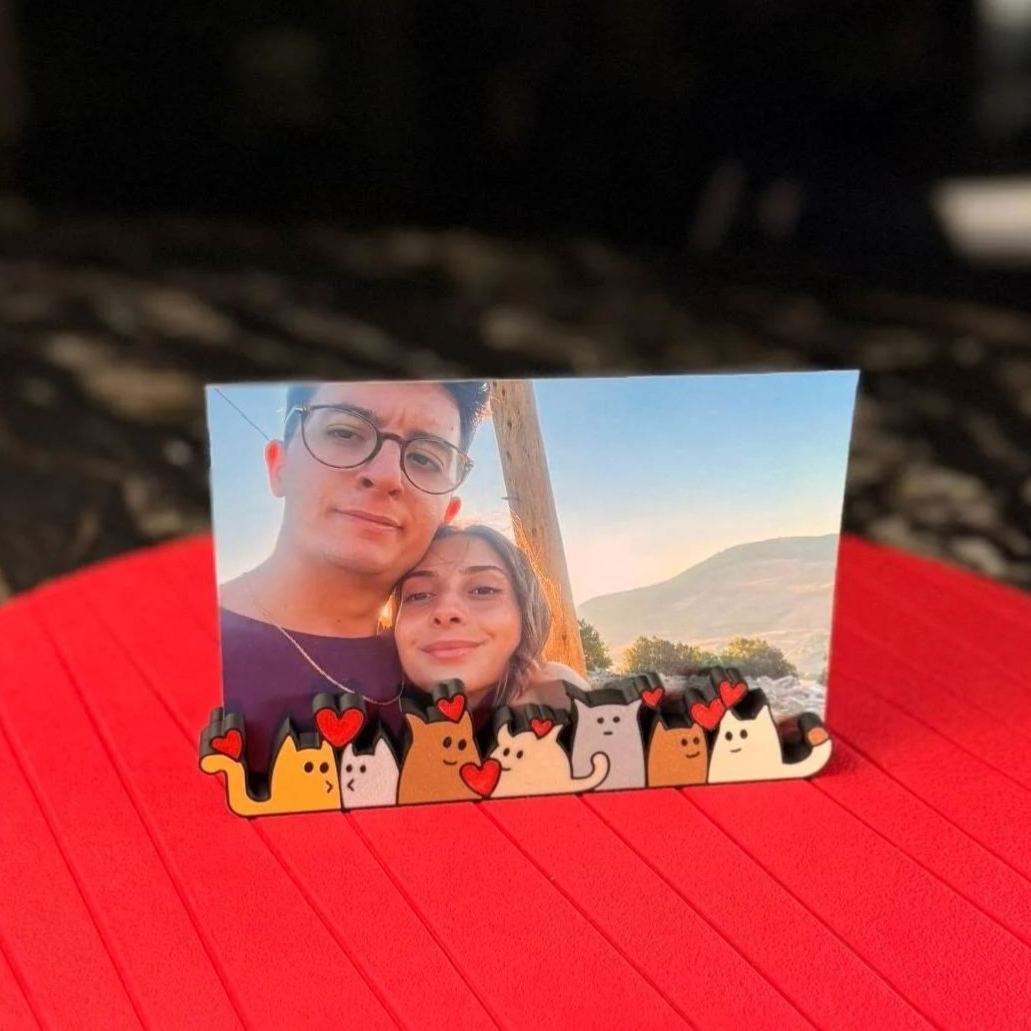 Fridge Photo Sticker Photo Frame Desk Decor Gift for Couples