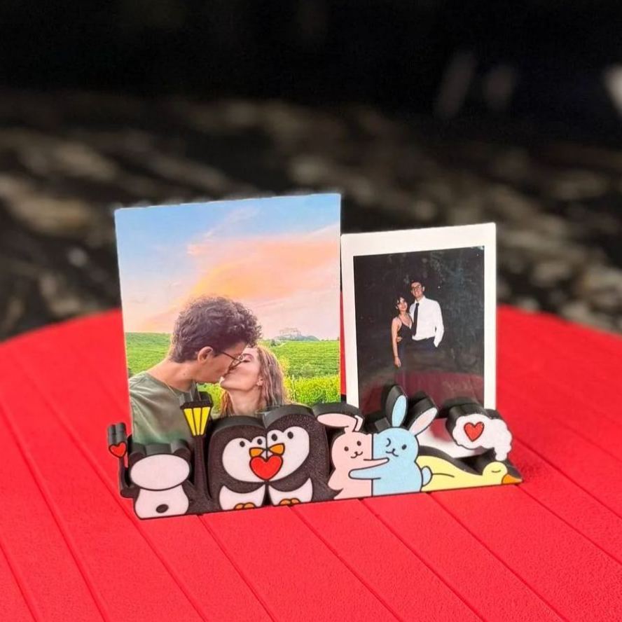 Fridge Photo Sticker Photo Frame Desk Decor Gift for Couples