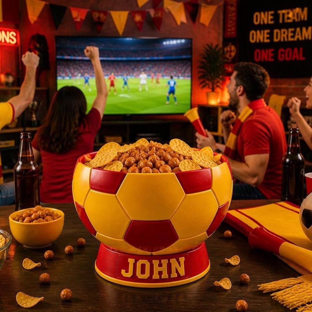 Personalized Soccer Ball Snack Bowl | Custom Name Football Bowl | World Cup  Gift | Soccer Fan Gift | 3D Printed Sports Bowl
