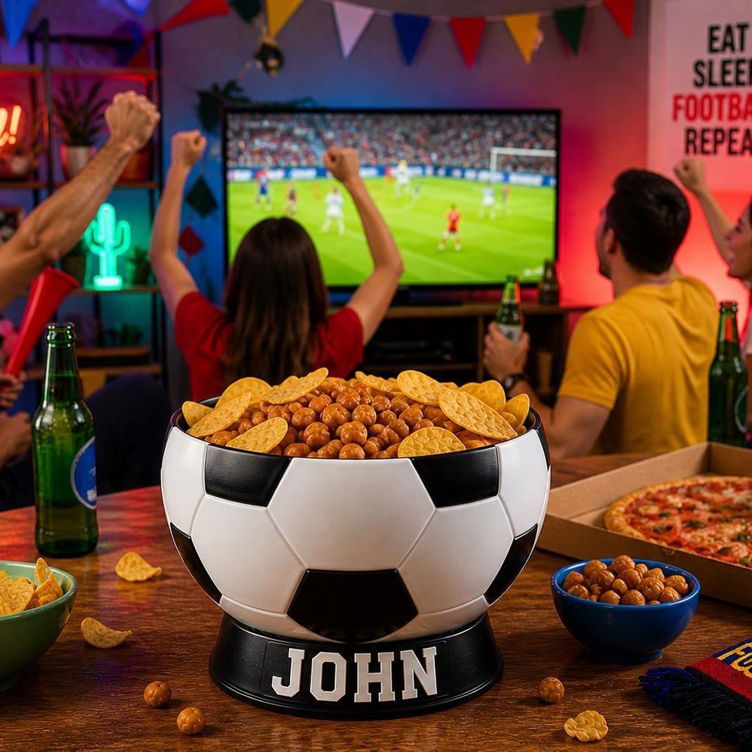 Personalized Soccer Ball Snack Bowl | Custom Name Football Bowl | World Cup  Gift | Soccer Fan Gift | 3D Printed Sports Bowl
