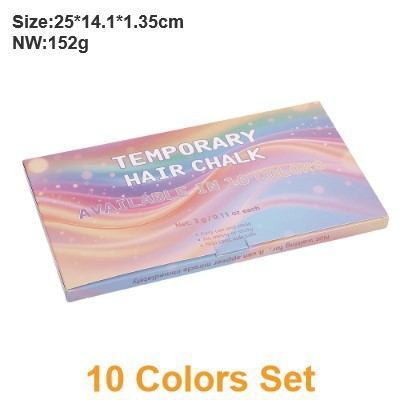 12-Color Hair Chalk Set– Temporary Washable & Non-Toxic Hair Dye for Kids