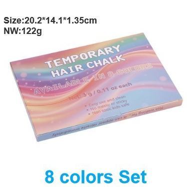 12-Color Hair Chalk Set– Temporary Washable & Non-Toxic Hair Dye for Kids