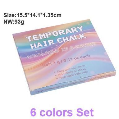 12-Color Hair Chalk Set– Temporary Washable & Non-Toxic Hair Dye for Kids