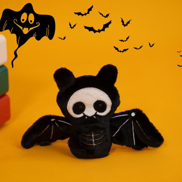 Halloween Plush Toy Soft Stuffed Ghost Bat Pumpkin Grim Reaper Dolls Cute Plushies for Kids Halloween Party Favors Home Decor