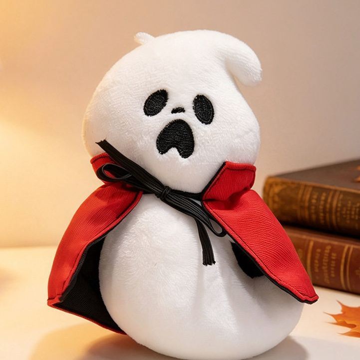 Halloween Plush Toy Soft Stuffed Ghost Bat Pumpkin Grim Reaper Dolls Cute Plushies for Kids Halloween Party Favors Home Decor