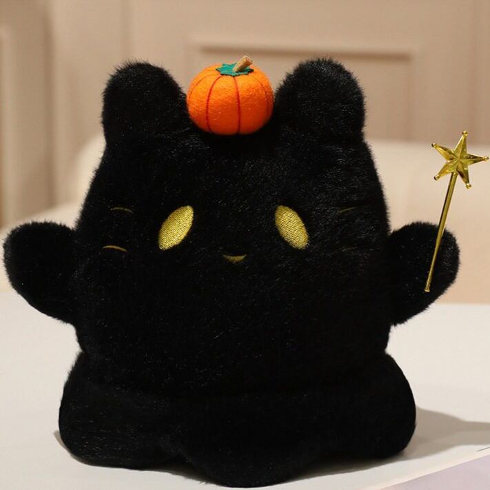 Halloween Plush Toy Soft Stuffed Ghost Bat Pumpkin Grim Reaper Dolls Cute Plushies for Kids Halloween Party Favors Home Decor