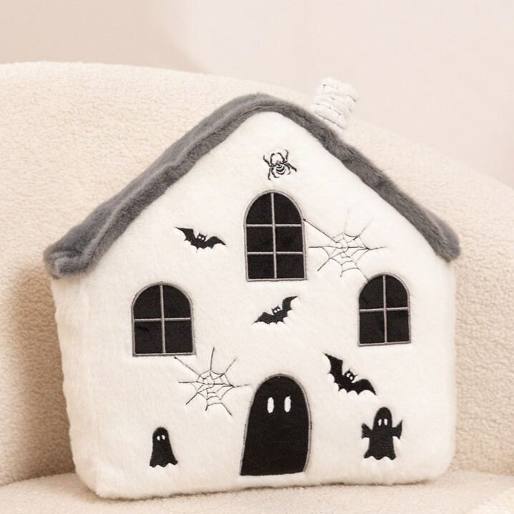 Halloween Plush Toy Soft Stuffed Ghost Bat Pumpkin Grim Reaper Dolls Cute Plushies for Kids Halloween Party Favors Home Decor