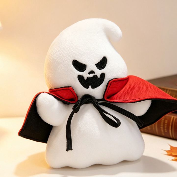 Halloween Plush Toy Soft Stuffed Ghost Bat Pumpkin Grim Reaper Dolls Cute Plushies for Kids Halloween Party Favors Home Decor