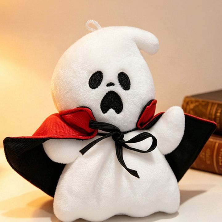 Halloween Plush Toy Soft Stuffed Ghost Bat Pumpkin Grim Reaper Dolls Cute Plushies for Kids Halloween Party Favors Home Decor