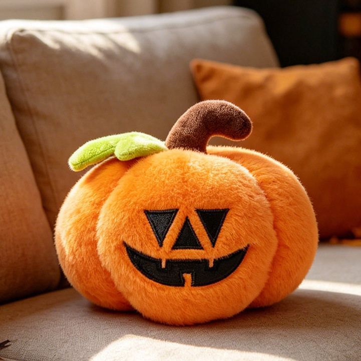 Halloween Plush Toy Soft Stuffed Ghost Bat Pumpkin Grim Reaper Dolls Cute Plushies for Kids Halloween Party Favors Home Decor