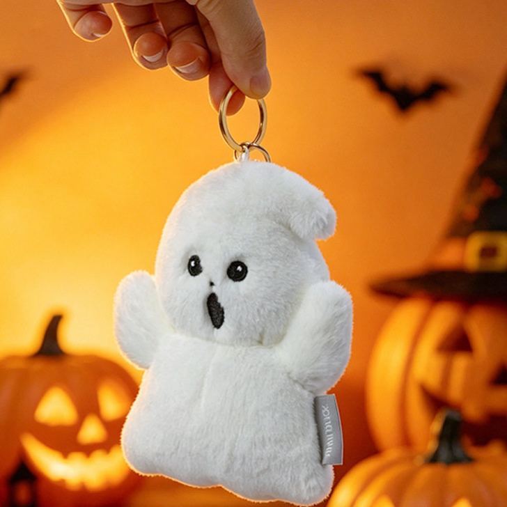 Halloween Plush Toy Soft Stuffed Ghost Bat Pumpkin Grim Reaper Dolls Cute Plushies for Kids Halloween Party Favors Home Decor