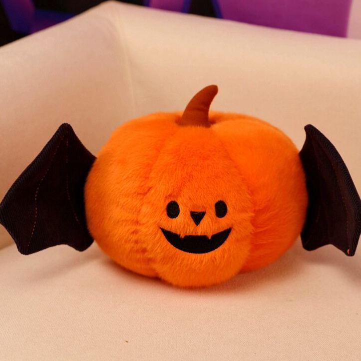 Halloween Plush Toy Soft Stuffed Ghost Bat Pumpkin Grim Reaper Dolls Cute Plushies for Kids Halloween Party Favors Home Decor