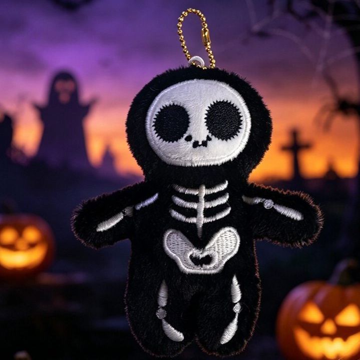 Halloween Plush Toy Soft Stuffed Ghost Bat Pumpkin Grim Reaper Dolls Cute Plushies for Kids Halloween Party Favors Home Decor