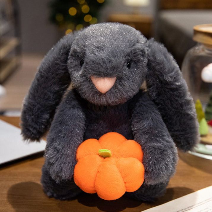 Halloween Plush Toy Soft Stuffed Ghost Bat Pumpkin Grim Reaper Dolls Cute Plushies for Kids Halloween Party Favors Home Decor