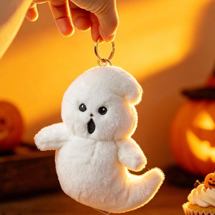 Halloween Plush Toy Soft Stuffed Ghost Bat Pumpkin Grim Reaper Dolls Cute Plushies for Kids Halloween Party Favors Home Decor