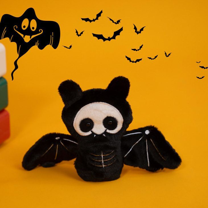 Halloween Plush Toy Soft Stuffed Ghost Bat Pumpkin Grim Reaper Dolls Cute Plushies for Kids Halloween Party Favors Home Decor