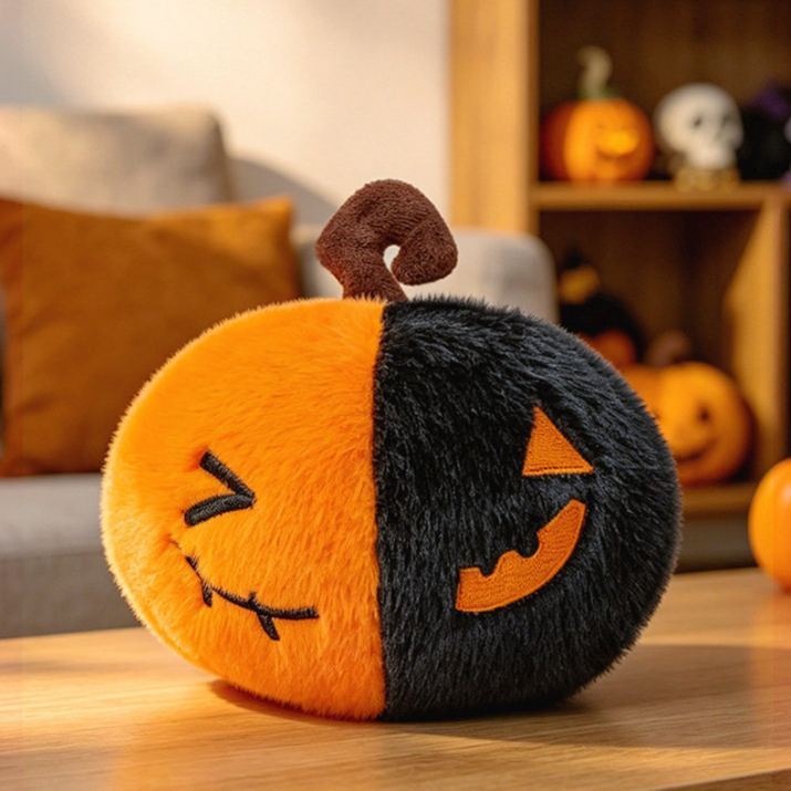 Halloween Plush Toy Soft Stuffed Ghost Bat Pumpkin Grim Reaper Dolls Cute Plushies for Kids Halloween Party Favors Home Decor