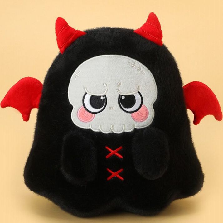 Halloween Plush Toy Soft Stuffed Ghost Bat Pumpkin Grim Reaper Dolls Cute Plushies for Kids Halloween Party Favors Home Decor