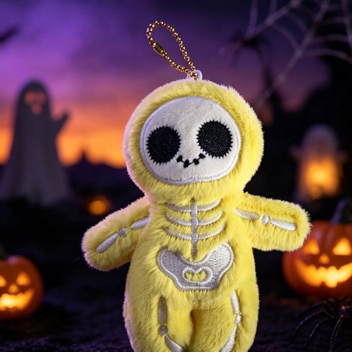 Halloween Plush Toy Soft Stuffed Ghost Bat Pumpkin Grim Reaper Dolls Cute Plushies for Kids Halloween Party Favors Home Decor
