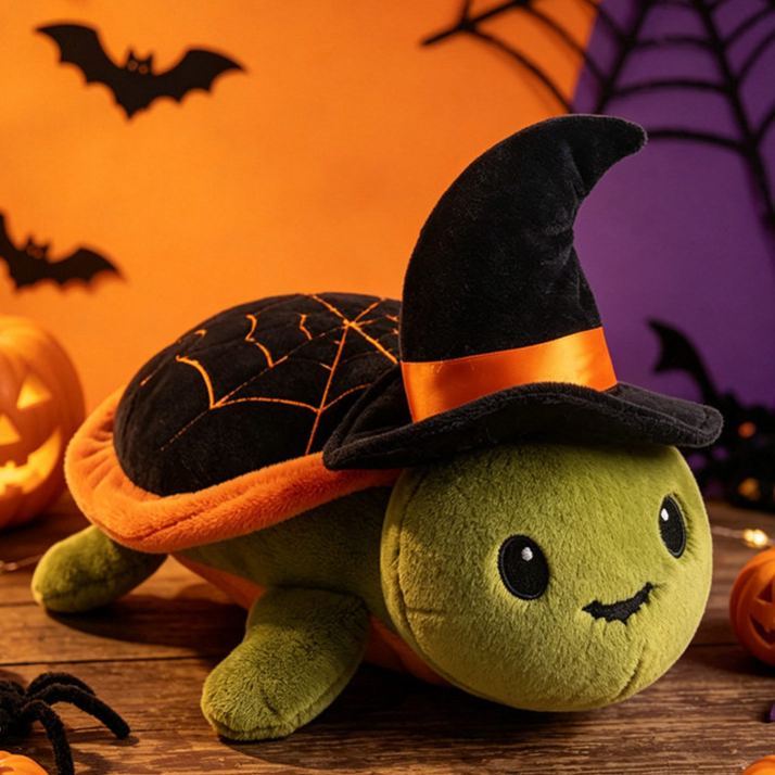 Halloween Plush Toy Soft Stuffed Ghost Bat Pumpkin Grim Reaper Dolls Cute Plushies for Kids Halloween Party Favors Home Decor