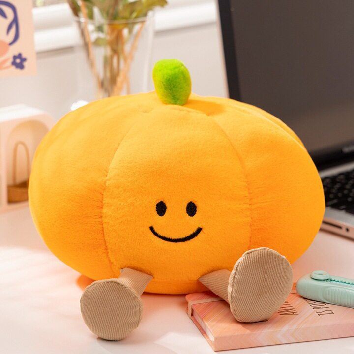 Halloween Plush Toy Soft Stuffed Ghost Bat Pumpkin Grim Reaper Dolls Cute Plushies for Kids Halloween Party Favors Home Decor