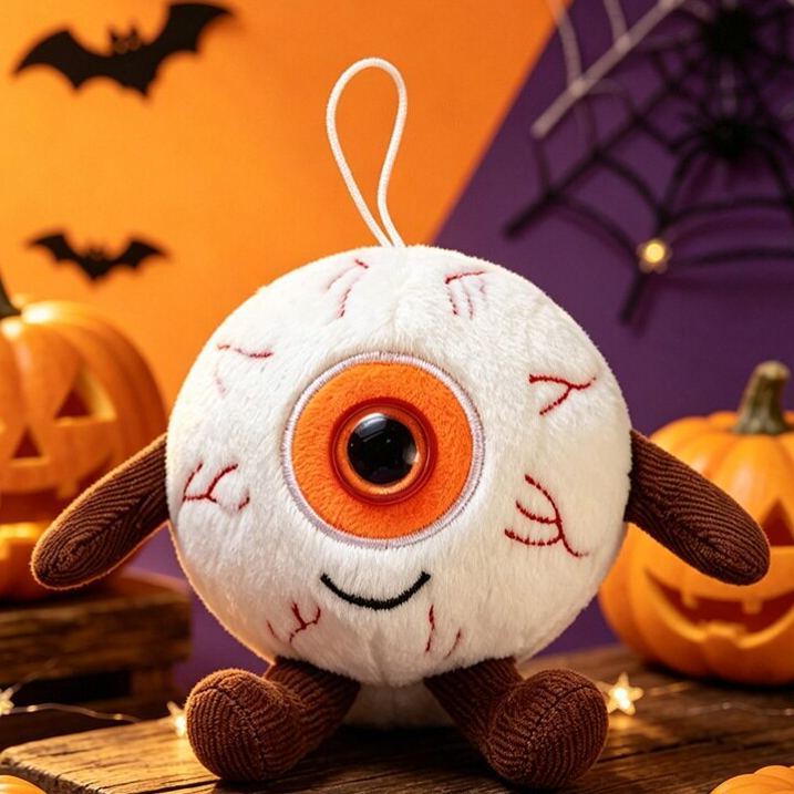 Halloween Plush Toy Soft Stuffed Ghost Bat Pumpkin Grim Reaper Dolls Cute Plushies for Kids Halloween Party Favors Home Decor