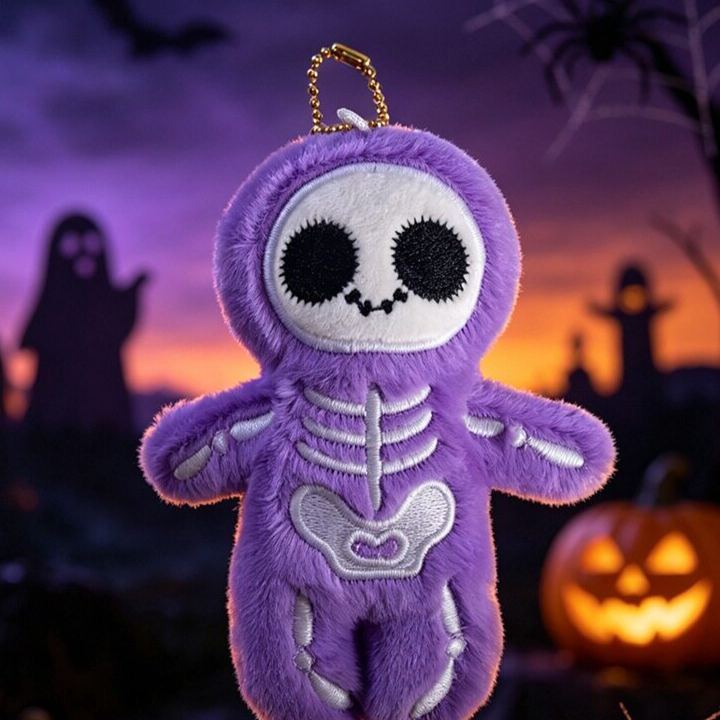 Halloween Plush Toy Soft Stuffed Ghost Bat Pumpkin Grim Reaper Dolls Cute Plushies for Kids Halloween Party Favors Home Decor