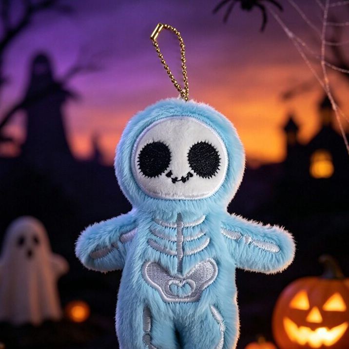 Halloween Plush Toy Soft Stuffed Ghost Bat Pumpkin Grim Reaper Dolls Cute Plushies for Kids Halloween Party Favors Home Decor