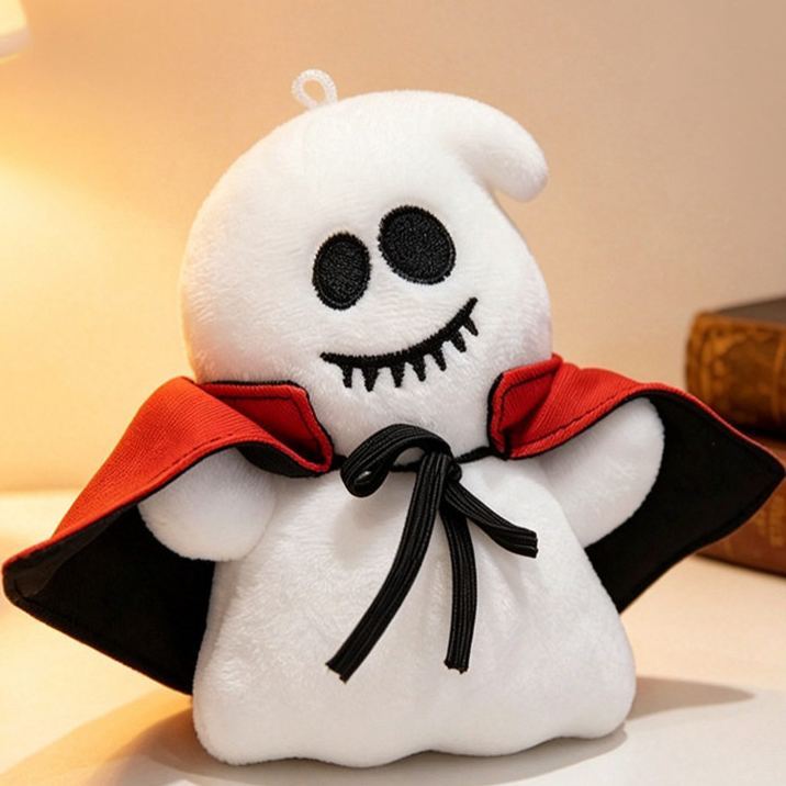 Halloween Plush Toy Soft Stuffed Ghost Bat Pumpkin Grim Reaper Dolls Cute Plushies for Kids Halloween Party Favors Home Decor