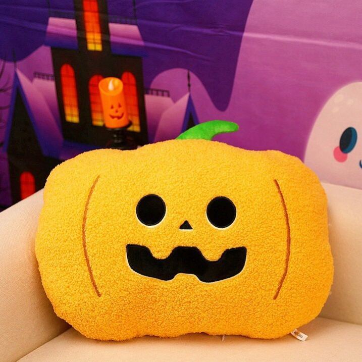 Halloween Plush Toy Soft Stuffed Ghost Bat Pumpkin Grim Reaper Dolls Cute Plushies for Kids Halloween Party Favors Home Decor