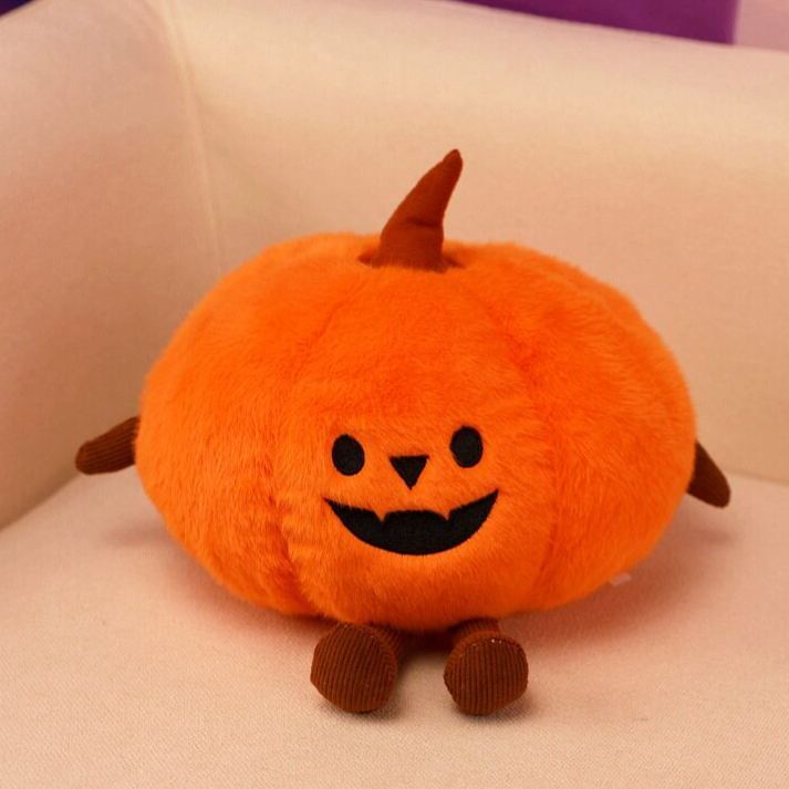Halloween Plush Toy Soft Stuffed Ghost Bat Pumpkin Grim Reaper Dolls Cute Plushies for Kids Halloween Party Favors Home Decor