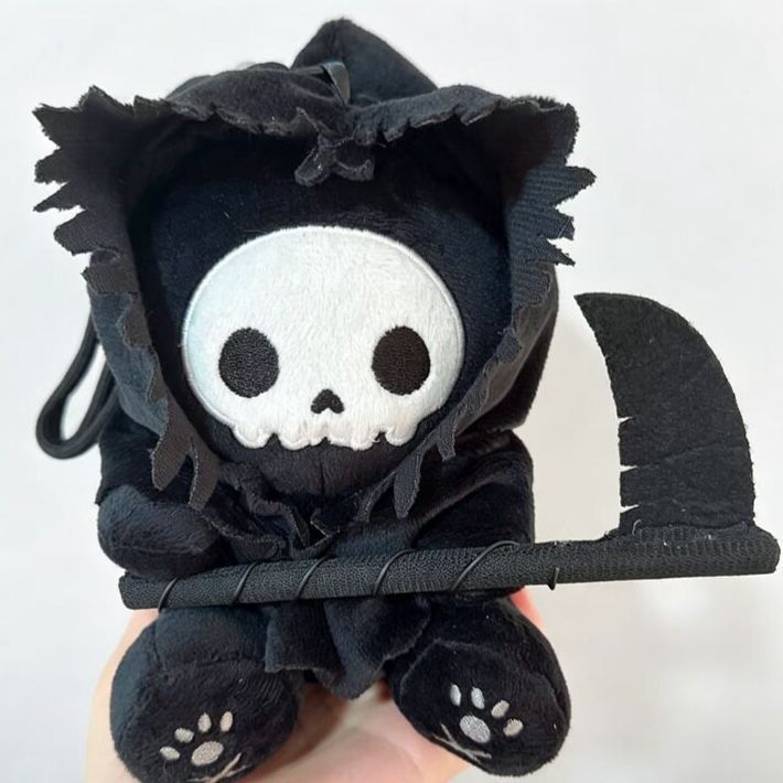 Halloween Plush Toy Soft Stuffed Ghost Bat Pumpkin Grim Reaper Dolls Cute Plushies for Kids Halloween Party Favors Home Decor
