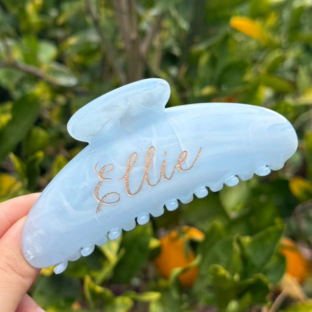 Engraved Golden Text Claw Clip for Her Gift for Bride & Bridesmaid BUY 1 GET 1 FREE