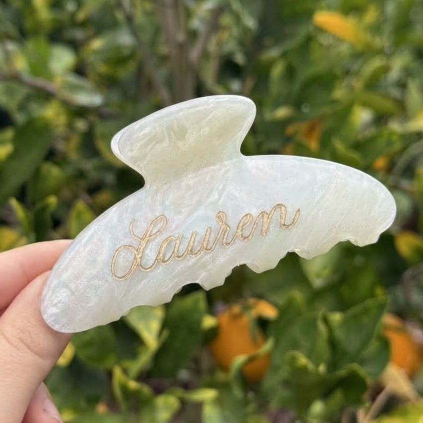 Engraved Golden Text Claw Clip for Her Gift for Bride & Bridesmaid-BUY 2 20% OFF