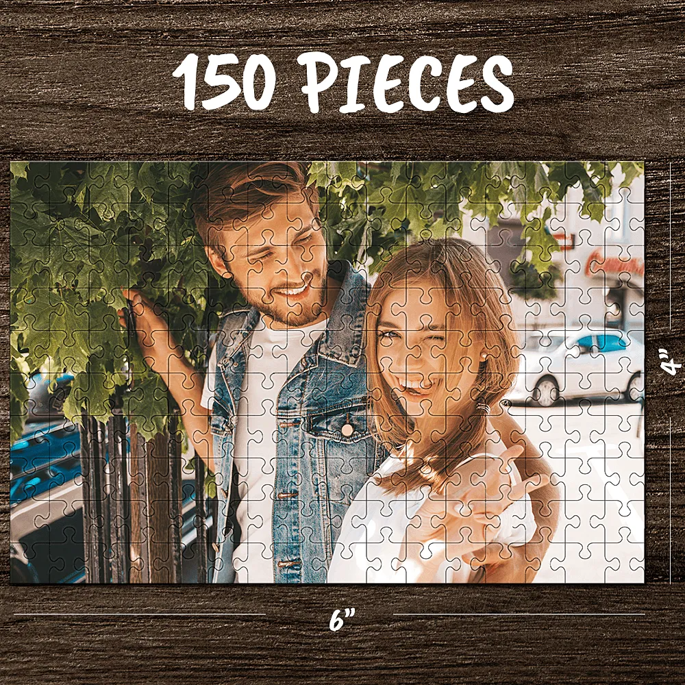 Custom Photo Puzzles Jigsaw Puzzle 35-1000 pieces Turn Your Photo into a Funny Couple Caricature - Custom Friedns Cartoon Portrait Gift for Him/Her