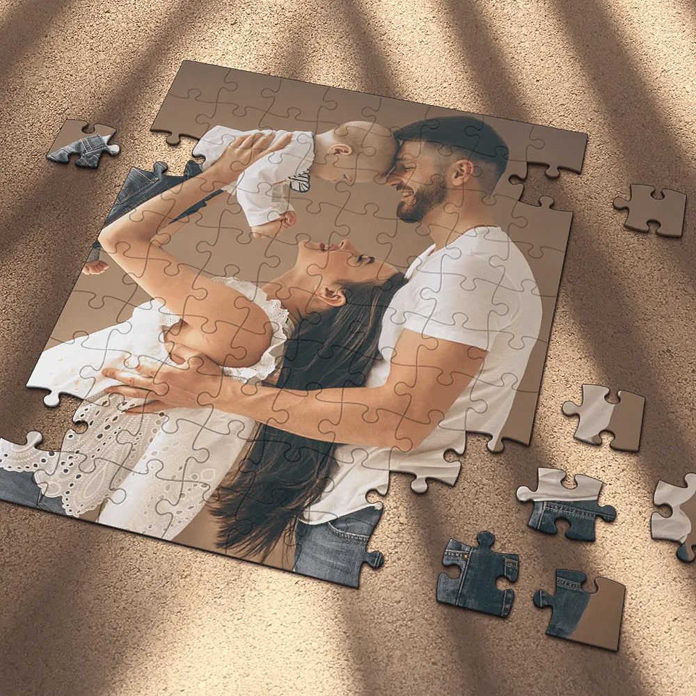 Custom Photo Puzzles Jigsaw Puzzle 35-1000 pieces Turn Your Photo into a Funny Couple Caricature - Custom Friedns Cartoon Portrait Gift for Him/Her
