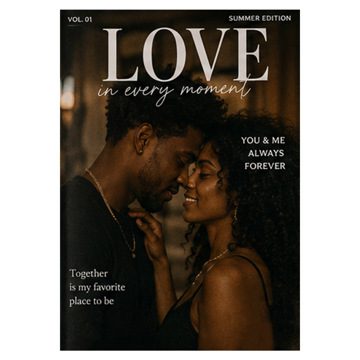 Personalized LOVE STORY Magazine for Couples on Anniversary