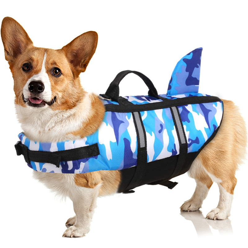 Dog Life Jacket Safety Buoyancy Swimming Vest Water Play Float Coat