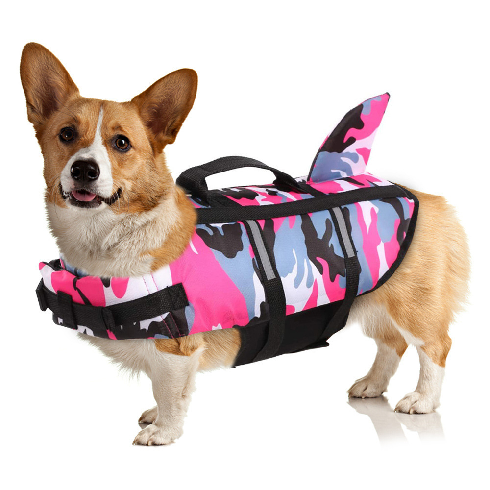 Dog Life Jacket Safety Buoyancy Swimming Vest Water Play Float Coat