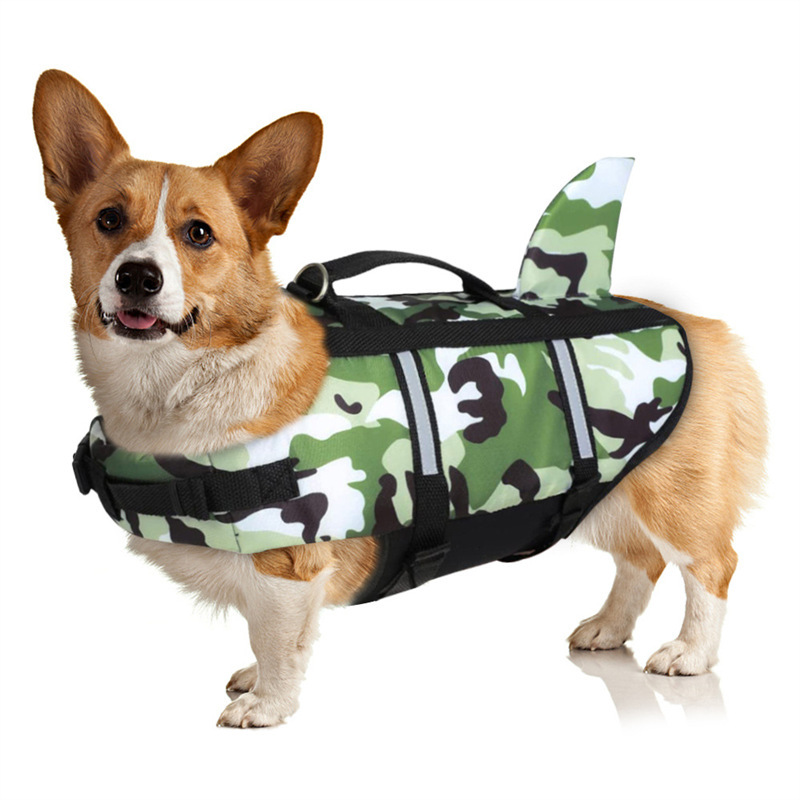 Dog Life Jacket Safety Buoyancy Swimming Vest Water Play Float Coat