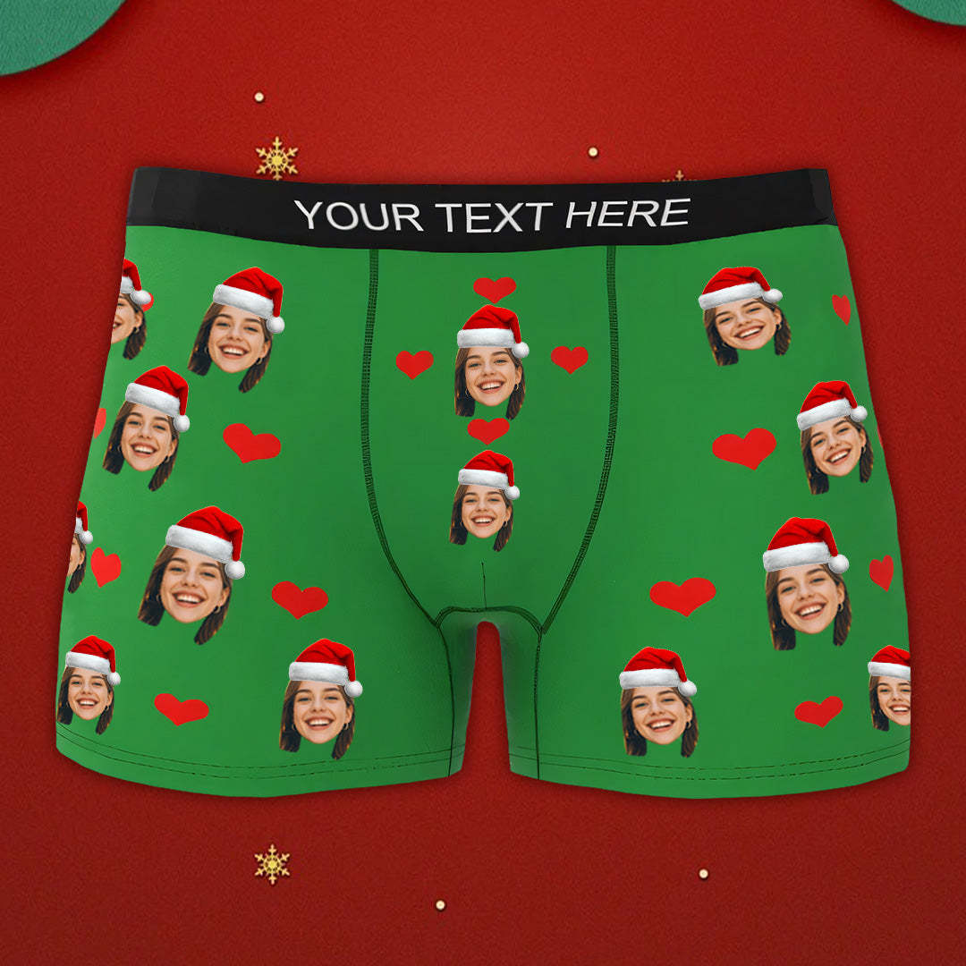 Custom Face Boxers for Men Boyfriend, Heart Boxer Briefs, Wedding Gift & Valentine's Gift - mysiliconefoodbag