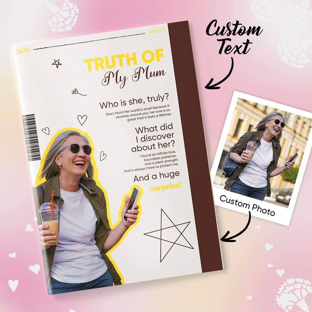 Personalized TRUTH OF MY MOM Magazine for Mama on Mother's Day
