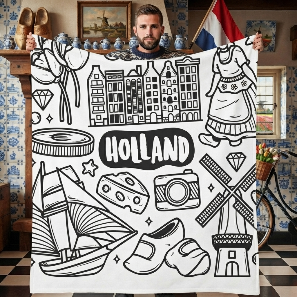 DIY Drawing Blanket with 24 Colors Markers Available, Doodle Your Own Blankets, DIY Washable Blankets for Adults