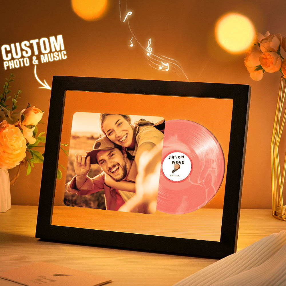 Music Photo Frame Night Lights Music Desk Decor That Plays Music Without Cell Phone Multiple Styles Couple Gifts