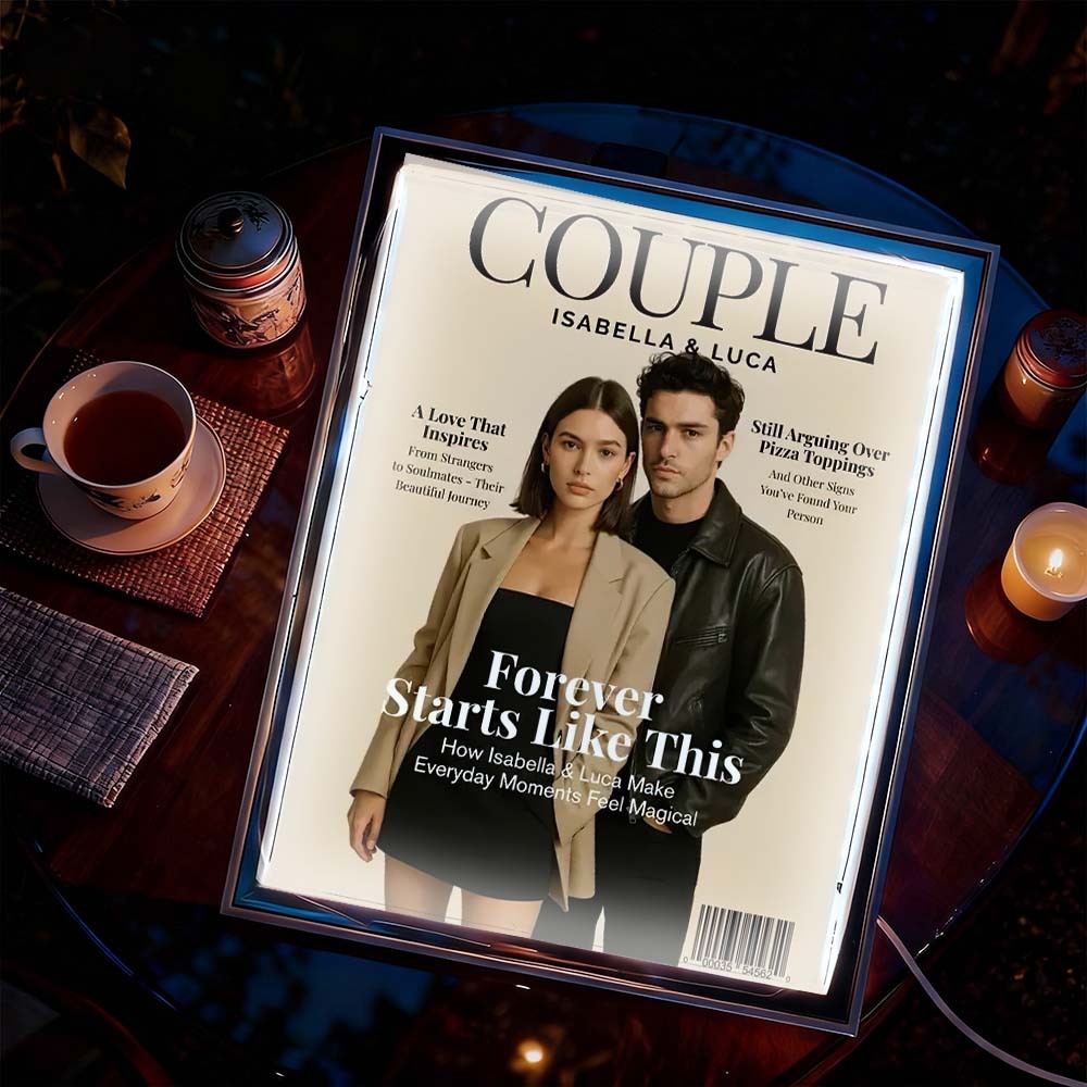 Personalized Magazine Cover Night Light