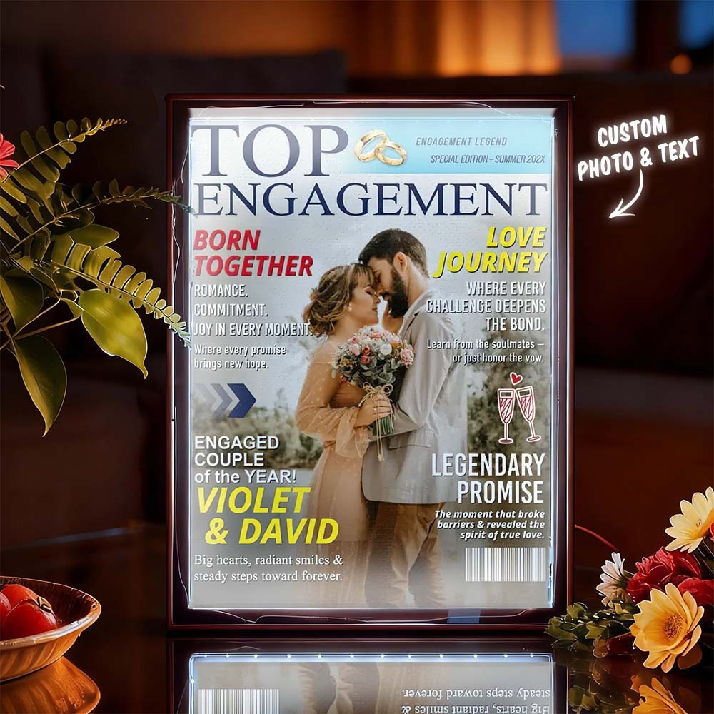 Personalized Magazine Cover Night Light